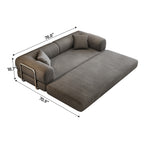 Milo 78.8" Floor Sofa - Rust Corduroy